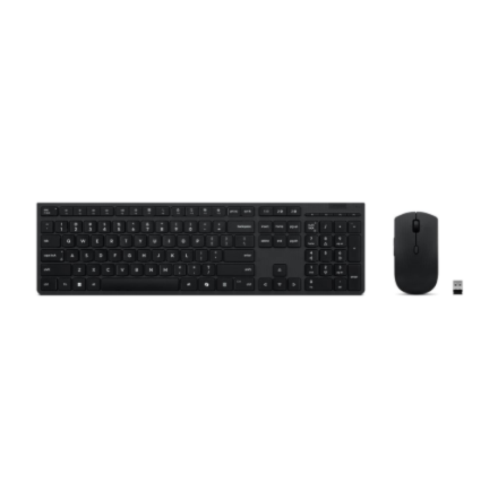 Lenovo Professional Wireless Rechargeable Combo Keyboard and Mouse , Keyboard and Mouse Set , Wireless , Mouse included , Lithuanian , Bluetooth , Grey