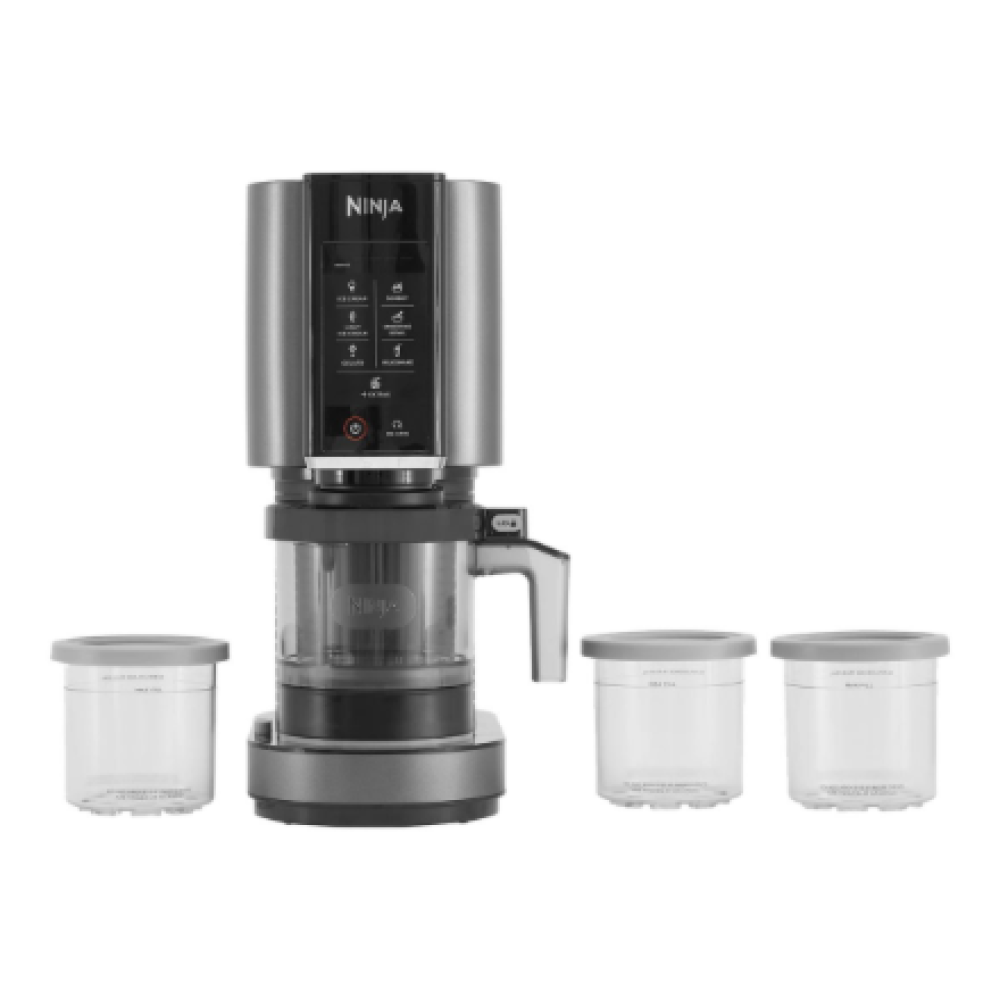 NC300EU NINJA , Ice Cream Maker , NC300EU , Power 800 W , Capacity 3 x 0.473 L , Black/Grey