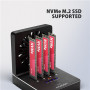 AXAGON , ADSA-M2C44 USB4 docking station for 4x M.2 NVMe SSDs with disk cloning function without a PC