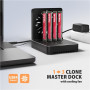 AXAGON , ADSA-M2C44 USB4 docking station for 4x M.2 NVMe SSDs with disk cloning function without a PC