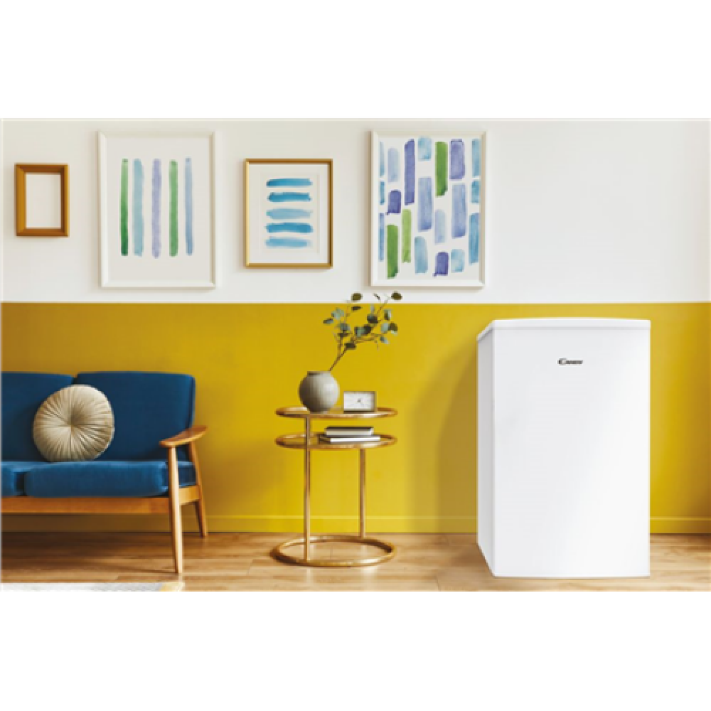 Candy , COT1S45FW , Refrigerator , Energy efficiency class F , Free standing , Larder , Height 84 cm , Fridge net capacity 91 L , Freezer net capacity 15 L , 39 dB , White
