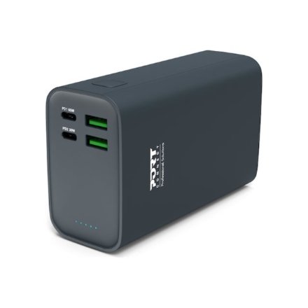 PORT CONNECT External USB-C battery PD , 26800 mAh , Blue