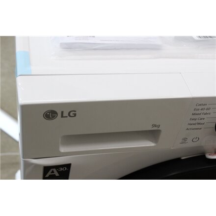 SALE OUT. LG F2X50S9TWB Washing machine, A, Front loading, Washing capacity 9 kg, Depth 47.5 cm, 1200 RPM, White , SALE OUT. Washing machine , F2X50S9TWB , Energy efficiency class A , Front loading , Washing capacity 9 kg , 1200 RPM , Depth 48 cm , Width 