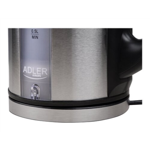 Adler , Kettle , AD 1216 , Standard , 2000 W , 1.7 L , Stainless steel , 360° rotational base