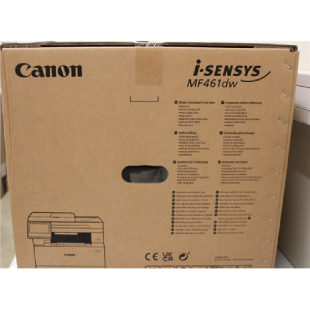 Canon i-SENSYS , MF461dw , Laser , Mono , All-in-one , A4 , Wi-Fi , DAMAGED PACKAGING, SCRATCHES ON SIDE