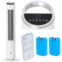 Adler , AD 7855 , Tower Air Cooler , White , Diameter 30 cm , Number of speeds 3 , Oscillation , 60 W , Yes