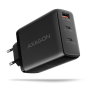 AXAGON GaN wallcharger, 3x port (USB-A + 2x USB-C), PD3.0/PPS/QC4+/SFC2.0/AFC/SCP/FCP/Apple, 100W , ACU-DPQ100