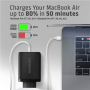 AXAGON GaN wallcharger, 3x port (USB-A + 2x USB-C), PD3.0/PPS/QC4+/SFC2.0/AFC/SCP/FCP/Apple, 100W , ACU-DPQ100