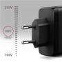 AXAGON GaN wallcharger, 3x port (USB-A + 2x USB-C), PD3.0/PPS/QC4+/SFC2.0/AFC/SCP/FCP/Apple, 100W , ACU-DPQ100