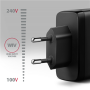 AXAGON GaN wallcharger, 3x port (USB-A + 2x USB-C), PD3.0/PPS/QC4+/SFC2.0/AFC/SCP/FCP/Apple, 100W , ACU-DPQ100