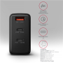 AXAGON GaN wallcharger, 3x port (USB-A + 2x USB-C), PD3.0/PPS/QC4+/SFC2.0/AFC/SCP/FCP/Apple, 100W , ACU-DPQ100