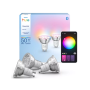 Philips Hue E WCA 345 GU10 3P EU , E27 , 8 W , 16 million colors, White and colored light