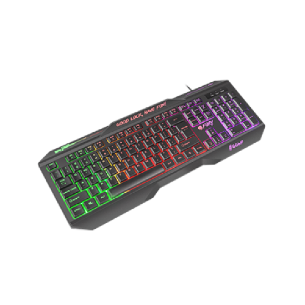 Fury HELLFIRE 2 Gaming keyboard, RGB LED light, US, Wired, Black