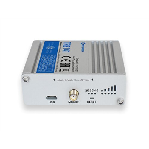 LTE Gateway: No WiFi, 4G, Input/Output, Micro USB , Teltonika , LTE Gateway , TRB141 , No Wi-Fi , Mesh Support No , MU-MiMO No , 2G/3G/4G , Antenna type 1 x SMA for LTE , 1 x Virtual network interface via micro USB
