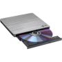 H.L Data Storage , Ultra Slim Portable DVD-Writer , GP60NS60 , Interface USB 2.0 , DVD±R/RW , CD read speed 24 x , CD write speed 24 x , Silver , Desktop/Notebook