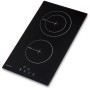 Simfer , Hob , H3.020.DEBSP , Vitroceramic , Number of burners/cooking zones 2 , Touch , Black