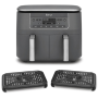 NINJA Double hot air fryer , DZ300EU , Power 2400 W , Capacity 7.6 L , Grey