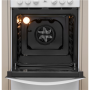 INDESIT , Cooker , IS5V8GMW/E , Hob type Vitroceramic , Oven type Electric , White , Width 50 cm , Grilling , Depth 60 cm , 57 L