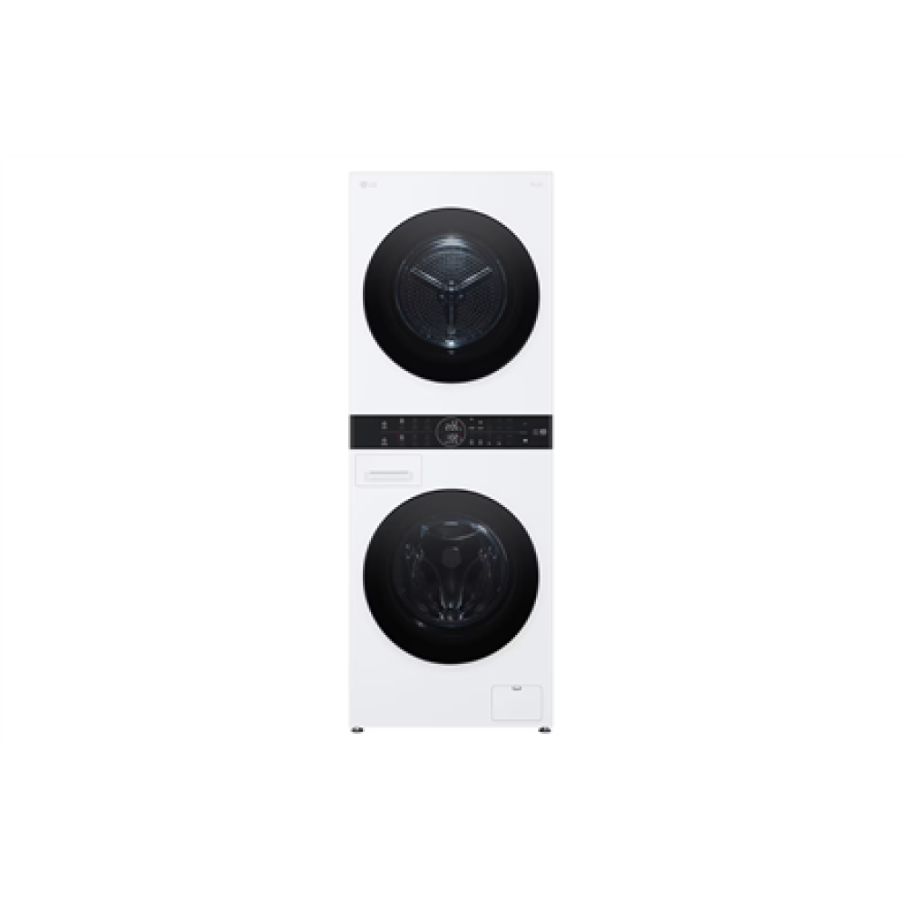 LG Washing machine with dryer , WT1210WWF , Energy efficiency class A , Front loading , Washing capacity 12 kg , Depth 66 cm , 1400 RPM , Width 60 cm , Display , LED , Drying capacity 10 kg , Drying system , Steam function , Direct drive , White