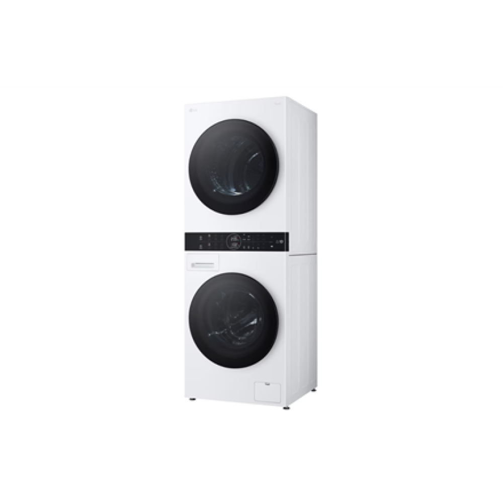 LG Washing machine with dryer , WT1210WWF , Energy efficiency class A , Front loading , Washing capacity 12 kg , Depth 66 cm , 1400 RPM , Width 60 cm , Display , LED , Drying capacity 10 kg , Drying system , Steam function , Direct drive , White