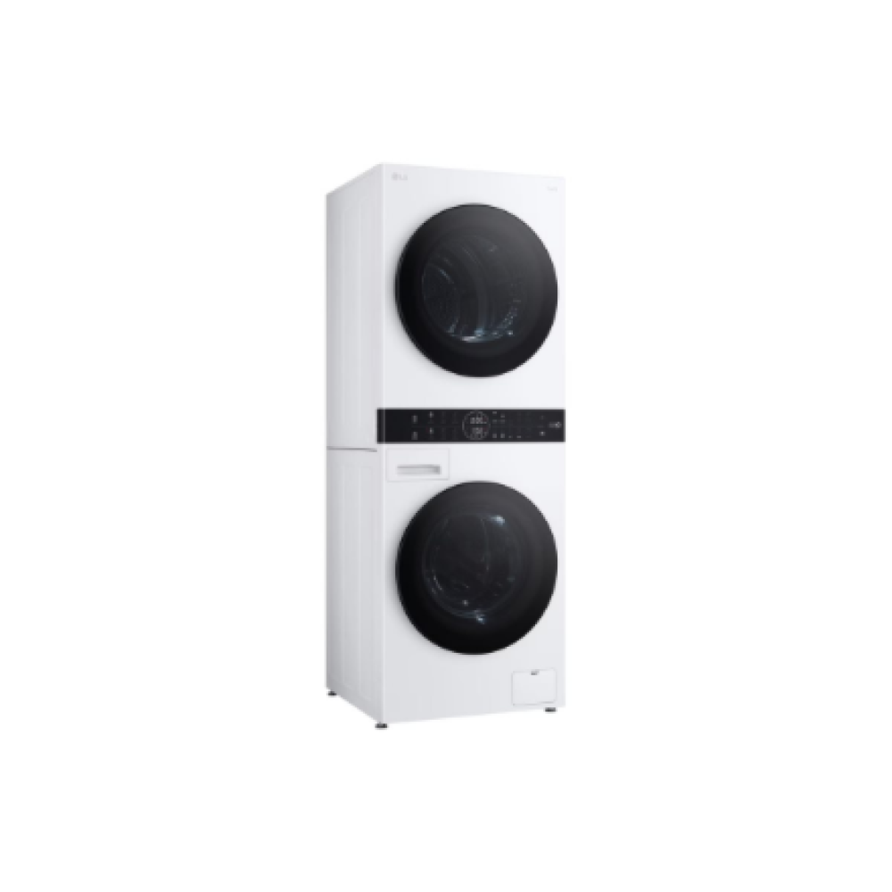 LG Washing machine with dryer , WT1210WWF , Energy efficiency class A , Front loading , Washing capacity 12 kg , Depth 66 cm , 1400 RPM , Width 60 cm , Display , LED , Drying capacity 10 kg , Drying system , Steam function , Direct drive , White