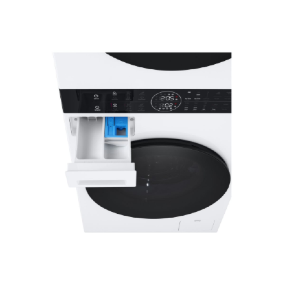 LG Washing machine with dryer , WT1210WWF , Energy efficiency class A , Front loading , Washing capacity 12 kg , Depth 66 cm , 1400 RPM , Width 60 cm , Display , LED , Drying capacity 10 kg , Drying system , Steam function , Direct drive , White