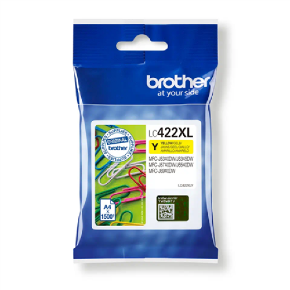 Brother LC422XLY , Ink Cartridge , Yellow