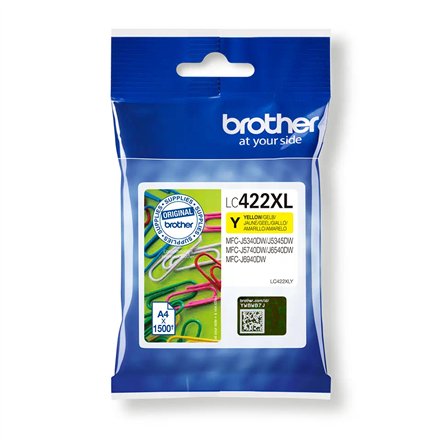 Brother LC422XLY , Ink Cartridge , Yellow