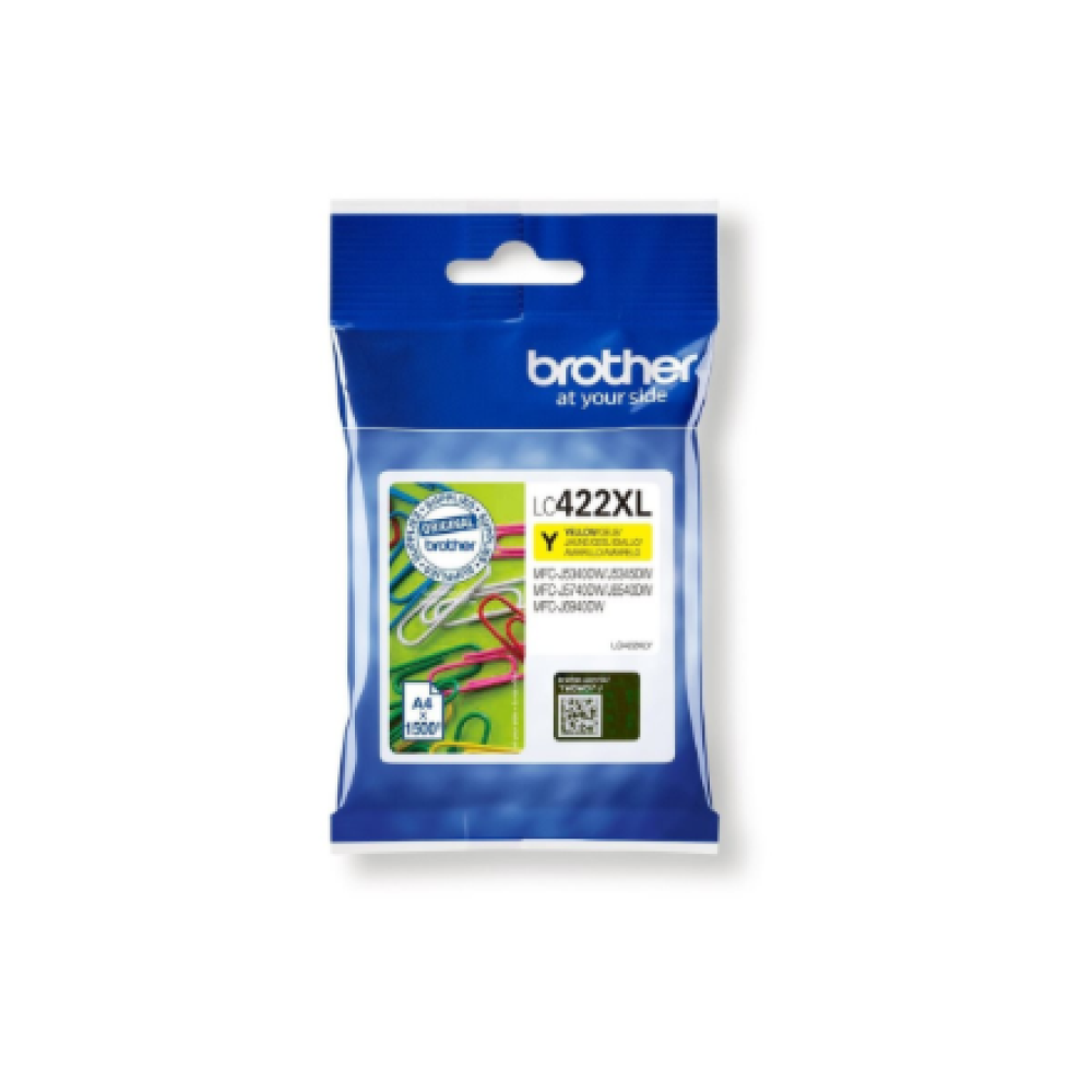 Brother LC422XLY , Ink Cartridge , Yellow