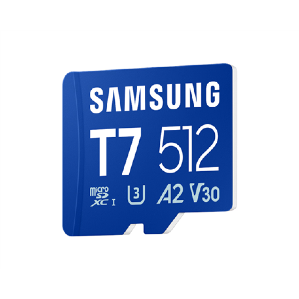 Samsung microSDXC UHS-I Card , T7 , 512 GB , microSD , Flash memory class U3, V30, A2