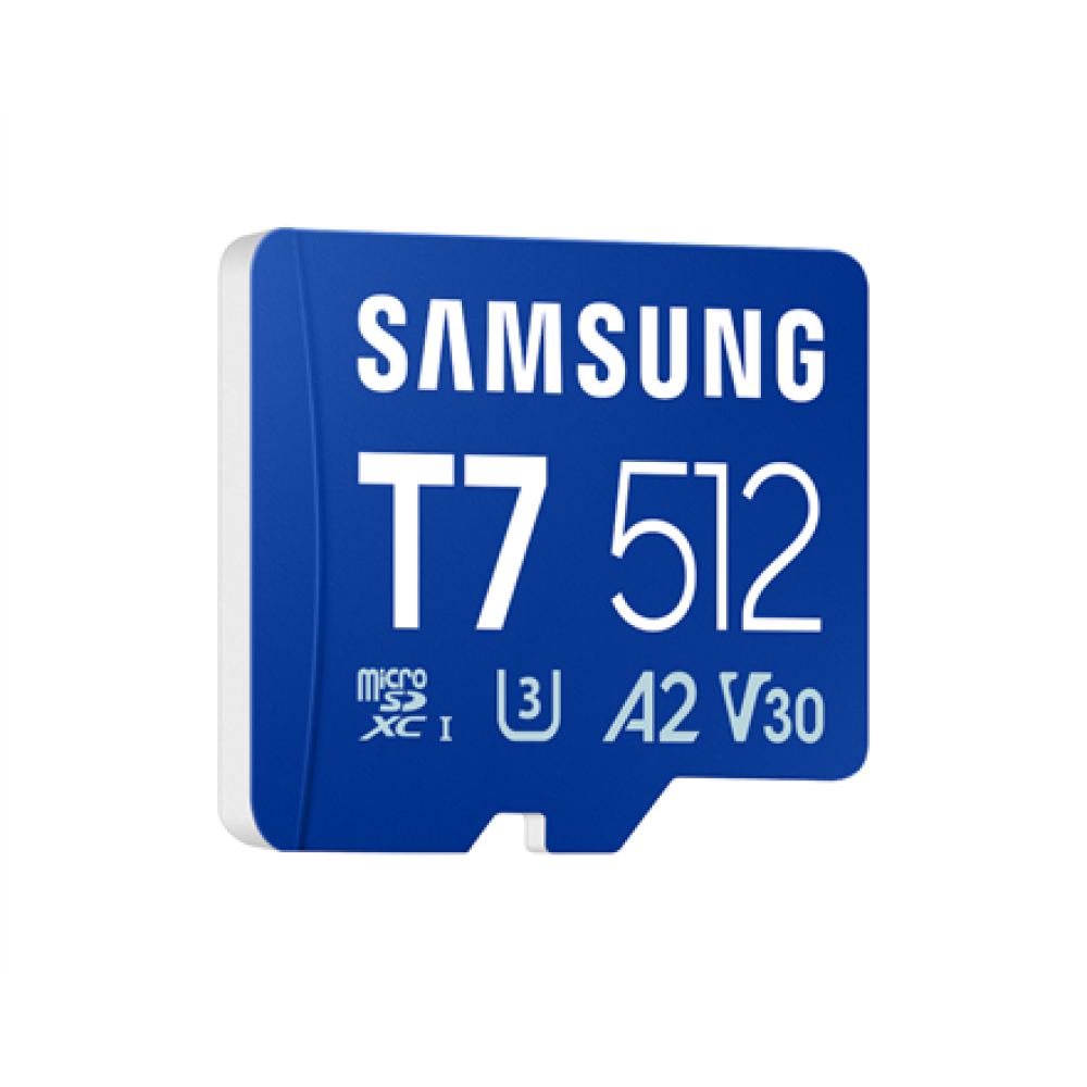 Samsung microSDXC UHS-I Card , T7 , 512 GB , microSD , Flash memory class U3, V30, A2