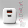 AXAGON Wallcharger 2x port (USB-A + USB-C), 20W , ACU-PQ20W