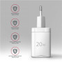 AXAGON Wallcharger 2x port (USB-A + USB-C), 20W , ACU-PQ20W