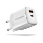 AXAGON Wallcharger 2x port (USB-A + USB-C), 20W , ACU-PQ20W
