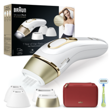 Braun Silk-expert Pro 5 IPL Epilator , PL5382 , Bulb lifetime (flashes) 400.000 , Number of power levels 3 , White/Gold