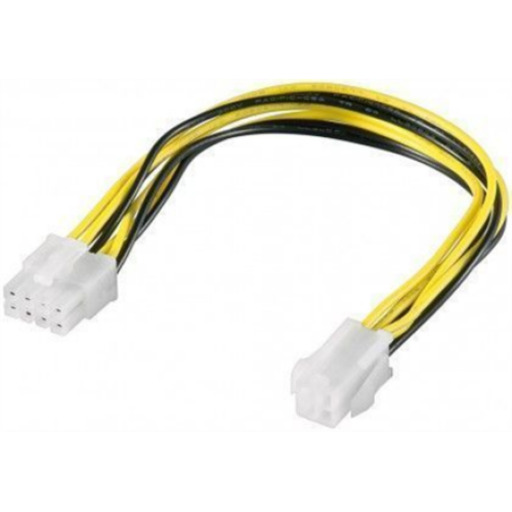 Goobay 51358 ATX12 P4 PC power cable/adapter; 4-pin to 8-pin, 0.2m