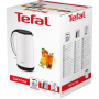 TEFAL , KO260130 , Standard kettle , 2400 W , 1.7 L , Stainless steel , 360° rotational base , White
