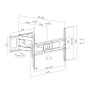 Sunne Wall mount , 37-86-EA2 Full-motion TV wall mount , 37-86 , Maximum weight (capacity) 50 kg , Black
