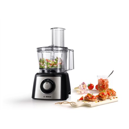 Bosch , Food Processor , MCM3401M , 800 W , Number of speeds 2 , Bowl capacity 2.3 L , Blender , Meat mincer , Black/Stainless steel