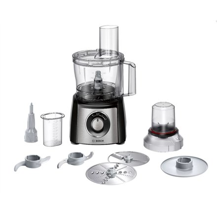 Bosch , Food Processor , MCM3401M , 800 W , Number of speeds 2 , Bowl capacity 2.3 L , Blender , Meat mincer , Black/Stainless steel