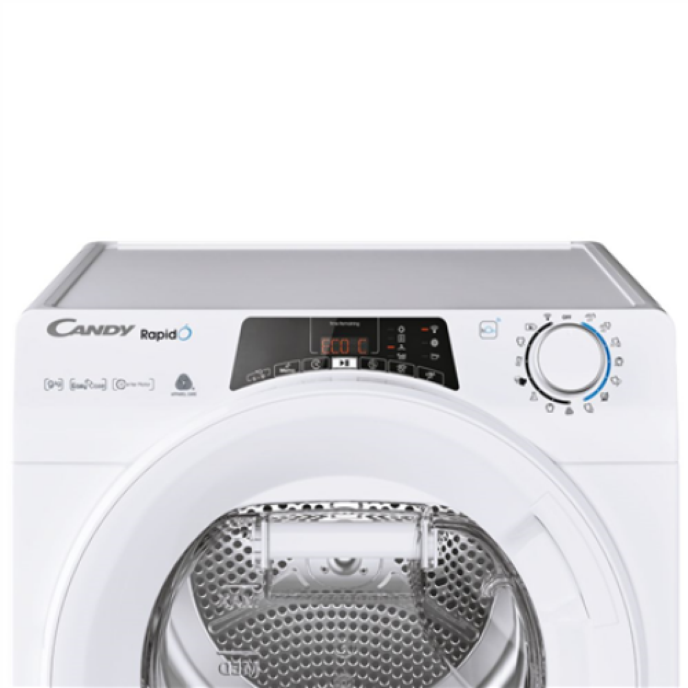 Candy , ROE H9A3TE-S , Dryer Machine , Energy efficiency class A+++ , Front loading , 9 kg , LCD , Depth 58.5 cm , Wi-Fi , White