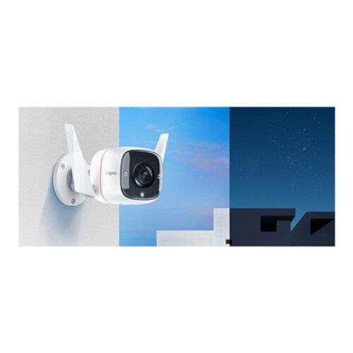 TP-LINK , Outdoor Security Wi-Fi Camera , TC65 , Bullet , 3 MP , 3.89 mm/F2.2 , H.264 , Micro SD, Max. 128GB