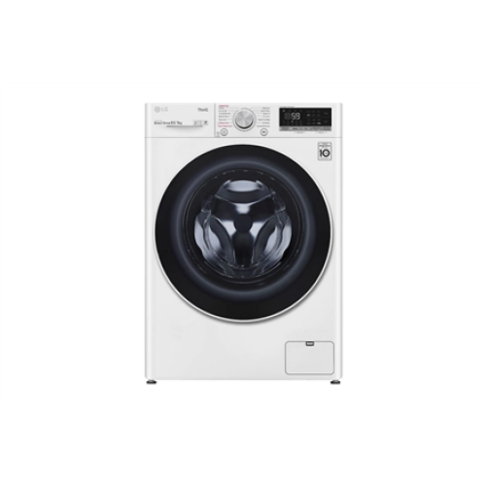 LG Washing Machine with Dryer F2DV5S8S0 Energy efficiency class C, Front loading, Washing capacity 8.5 kg, 1200 RPM, Depth 47.5 cm, Width 60 cm, Display, LED, Drying system, Drying capacity 5 kg, Steam function, Direct drive, Wi-Fi, White