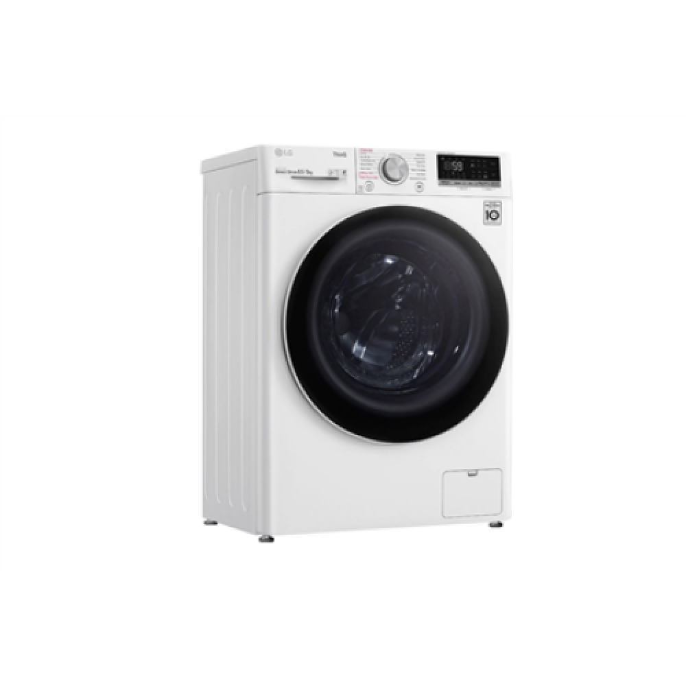 LG Washing Machine with Dryer F2DV5S8S0 Energy efficiency class C, Front loading, Washing capacity 8.5 kg, 1200 RPM, Depth 47.5 cm, Width 60 cm, Display, LED, Drying system, Drying capacity 5 kg, Steam function, Direct drive, Wi-Fi, White