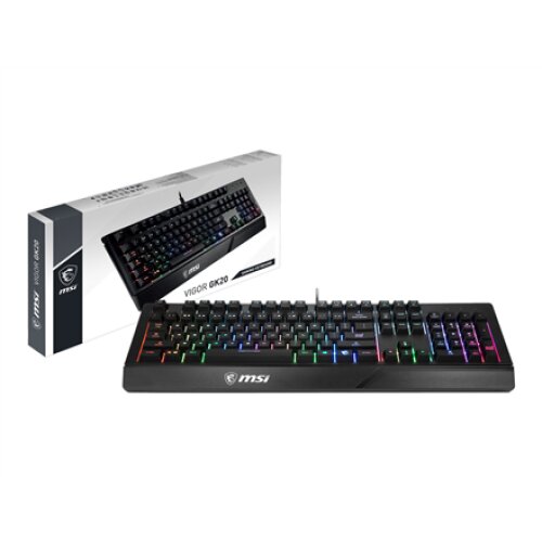 MSI , VIGOR GK20 , Gaming keyboard , Wired , RGB LED light , US , Black