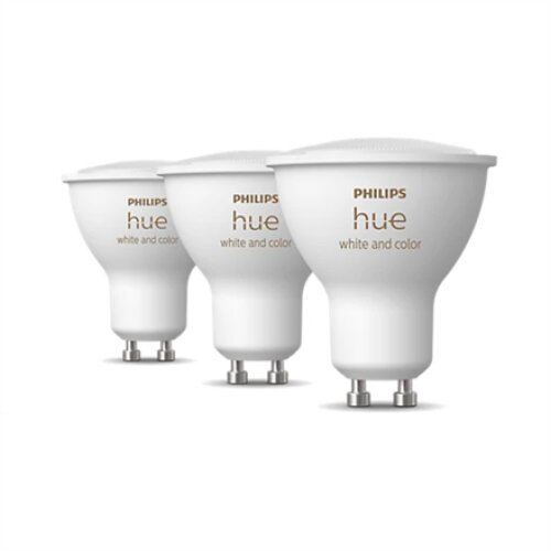 Philips Hue , WCA 5.7W GU10 3pcs pack , GU10 , 5.7 W , White and colored 2000K-6500K +16 million colors , Bluetooth and Zigbee