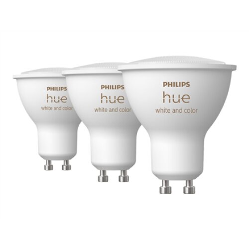 Philips Hue , WCA 5.7W GU10 3pcs pack , GU10 , 5.7 W , White and colored 2000K-6500K +16 million colors , Bluetooth and Zigbee
