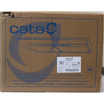 SALE OUT. Cata Built-in Hood LFK 6001 X Width 60cm, Max 162 m³/h, LED, Stainless steel , SALE OUT. CATA Hood , LFK 6001 X , Conventional , Energy efficiency class B , Width 60 cm , 162 m³/h , Mechanical , LED , Stainless steel , DAMAGED PACKAGING , 24 mon