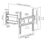 Sunne , Wall mount , 23-42-EAX2 , Full motion , 32-55 , Maximum weight (capacity) 50 kg , Black
