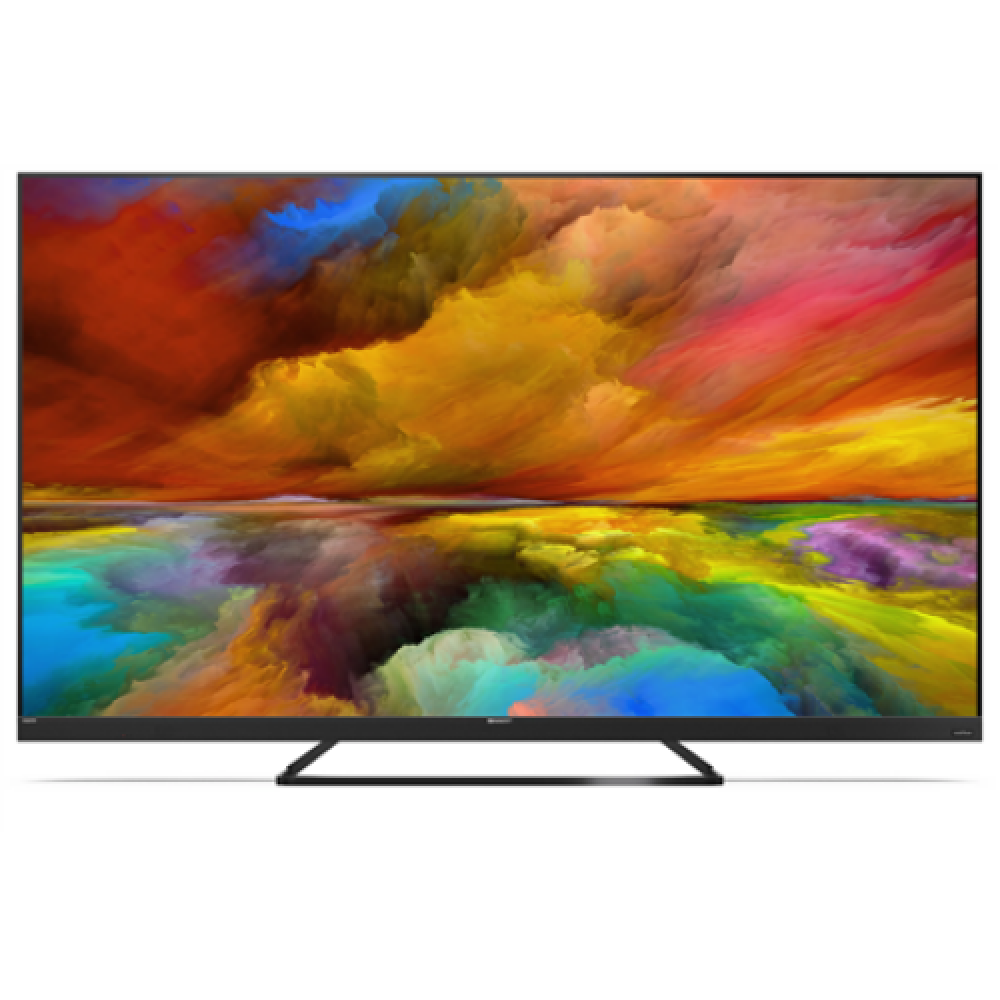 Sharp 65EQ3EA 65 (164cm) Quantum Dot 4K Ultra HD Smart Android TV, Dolby Vision, Dolby Atmos, Harman/Kardon Speakers, Black